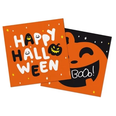 Szalvéták "Happy Halloween" - Halloween BoOo! - 33 x 33 cm - 20 db