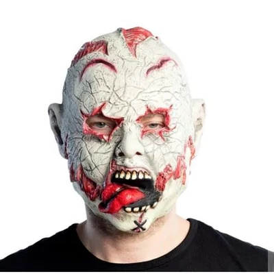 Latex maszk - Sebhelyes, véres zombi