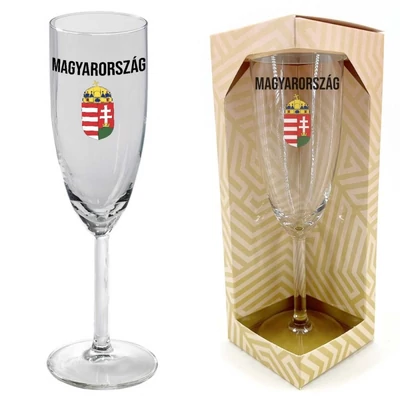 Pezsgőspohár - Magyarország címer