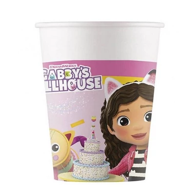 Papírpohár - Gabi babaháza 8 db-os pohárszett