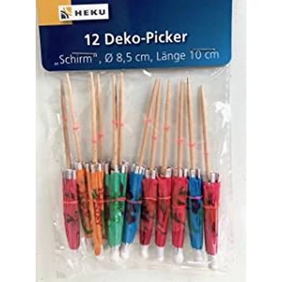 Ernyő dekoráció - Ø8,5 cm, hossza 10 cm 12db