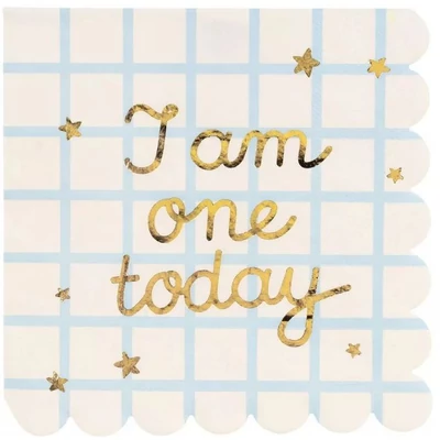 Bézs Színes Papírszalvéta - Első születésnapos