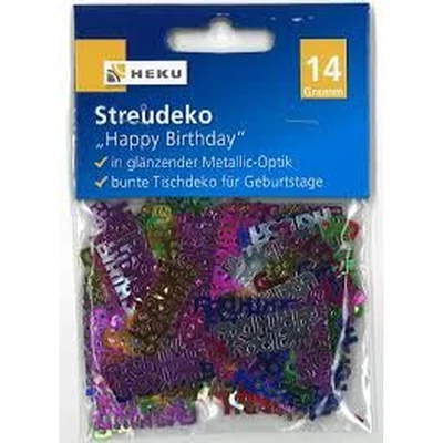 Happy Birthday Feliratú Szülinapi Parti Konfetti - 14 gramm