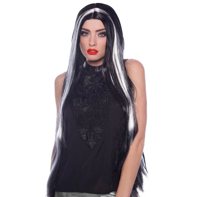 Boszorkány Fekete-Szürke Paróka