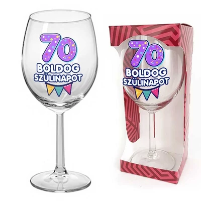 Borospohár 70. Boldog Szülinapot