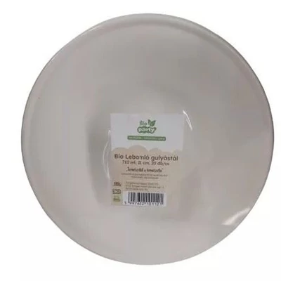 Tányér - Műanyag BIO lebomló 710 ml, 21 cm, 10 db-os