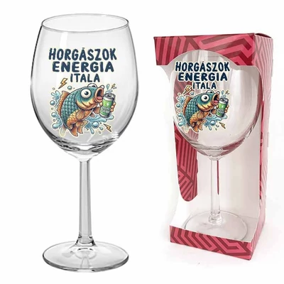 Borospohár - Horgászok energia itala