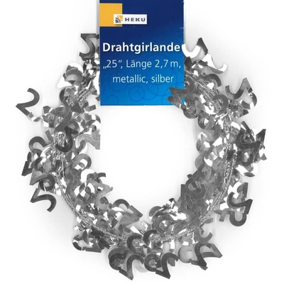 Girland 25 Számos 2,7m ezüst