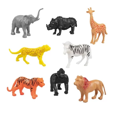 Vad állatok figurák, 8 darab/csomag