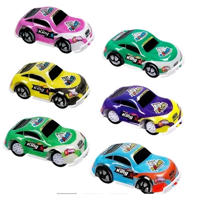 Felhúzós autó, 6 darab/csomag