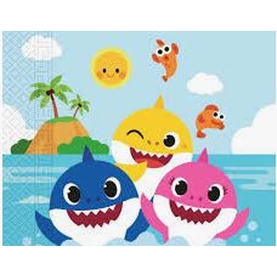 Baby Shark Fun in the Sun szalvéta, 20 db-os