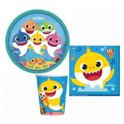 Baby Shark Music party szett, 32 darabos