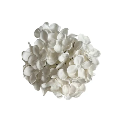 Fehér hortenzia fej, 20 cm