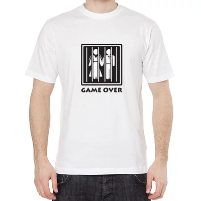 Póló - Game over, XXL (fehér)