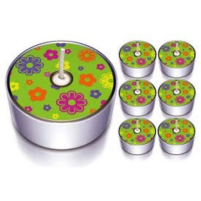 Mécses- Virágos 6 db