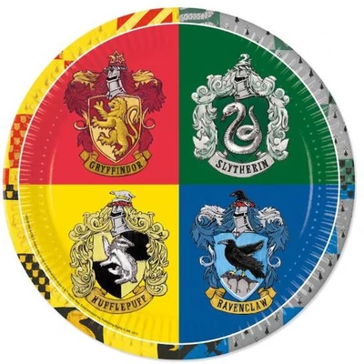Papírtányér - Harry Potter, 23 cm, 8 darab