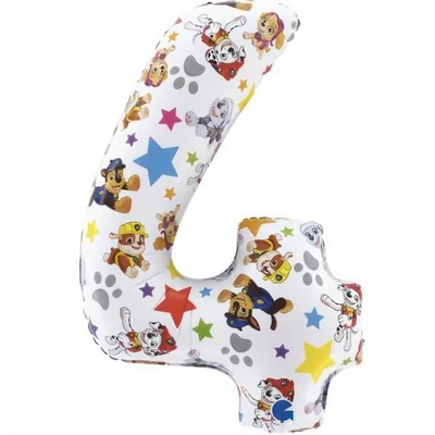 Fólia Léggömb - 4-es szám, Mancs őrjáratos, 66 cm