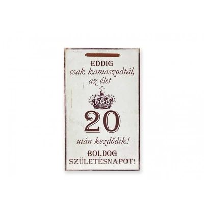 Kis fa tábla - 20-as kamasz