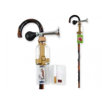 Dudás bot - elsősegély dobozzal, flaskával