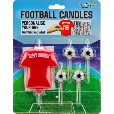 Focis gyertya - Piros mezes, számozható