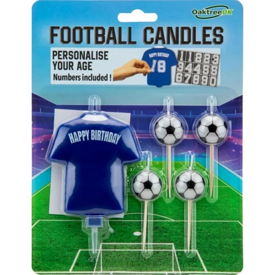 Focis gyertya - Sötétkék mezes, számozható