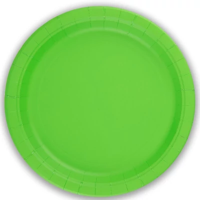 Világoszöld papírtányér 8dbos, 23cm