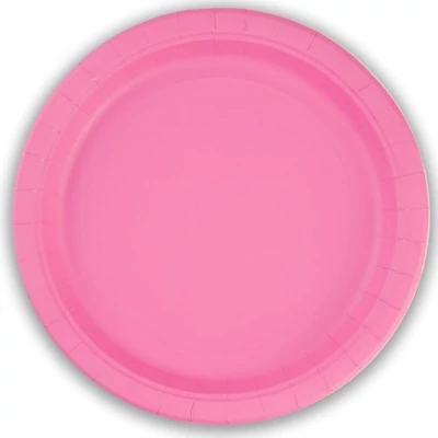 Pink papírtányér 8db-os, 23cm