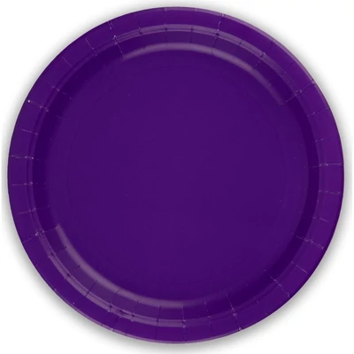 Sötét lila papírtányér 8db-os, 23cm