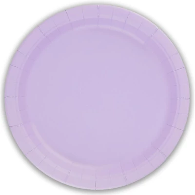Levendula lila papírtányér 8db-os, 23cm