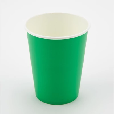 Sötétzöld papírpohár 2,5dl, 8db-os