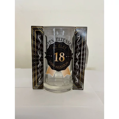 Születésnapi sörös korsó 18