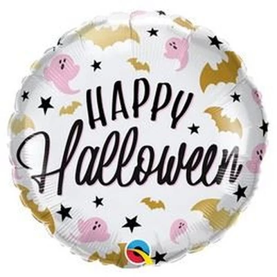 18 inch-es Denevér és Szellem Mintás - Halloween Glam Bats & Ghosts Fólia Lufi