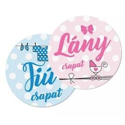 Babaváró Szavazómatrica - Lány csapat/Fiú csapat