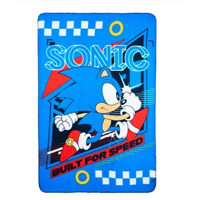 Sonic a sündisznó Built for Speed polár takaró 100x150cm