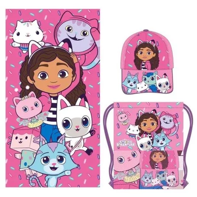 Gabi babaháza Serpentine törölköző, tornazsák, baseball sapka szett