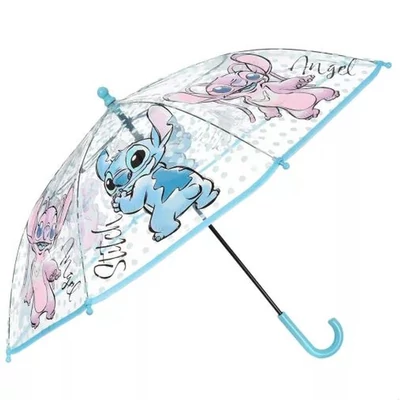 Disney Lilo és Stitch, A csillagkutya Angel gyerek átlátszó esernyő Ø72 cm