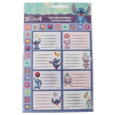 Disney Lilo és Stitch, A csillagkutya Aliens füzetcímke matricával 16 db-os