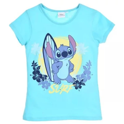 Disney Lilo és Stitch, A csillagkutya Surf gyerek rövid póló, felső 8 év / 128 cm