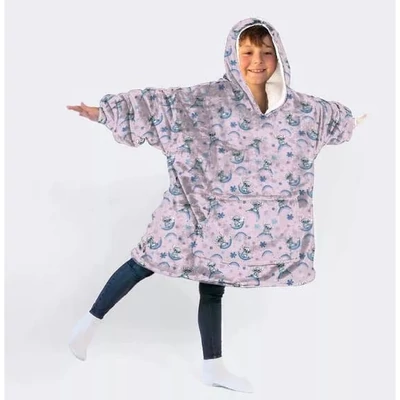 Disney Lilo és Stitch, A csillagkutya Dreamy belebújós plüss polár takaró, poncsó 7-14 év