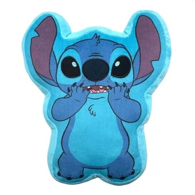 Disney Lilo és Stitch, A csillagkutya Alien 3D formapárna, díszpárna 30 cm Velúr