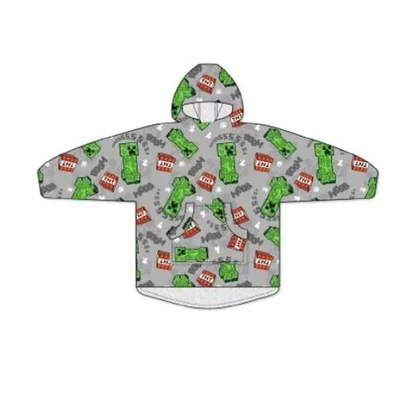 Minecraft Boom felnőtt belebújós plüss polár takaró, poncsó