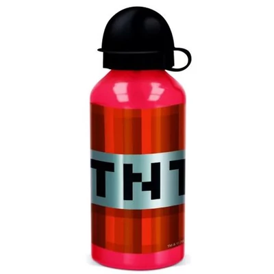 Minecraft TNT alumínium kulacs ivókupakkal 400 ml