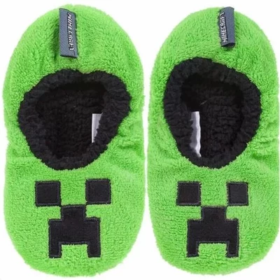 Minecraft Creeper gyerek téli papucs 33/34