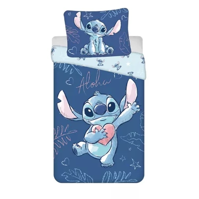 Disney Lilo és Stitch, A csillagkutya Aloha Blue ágyneműhuzat 140×200cm, 70×90 cm