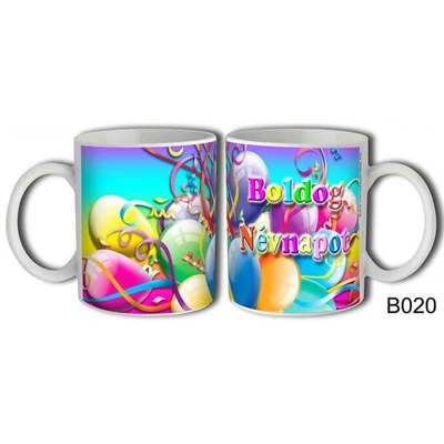 Bögre - Boldog névnapot lufis bögre