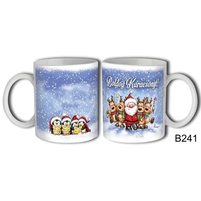 Bögre - Boldog Karácsonyt, Kék