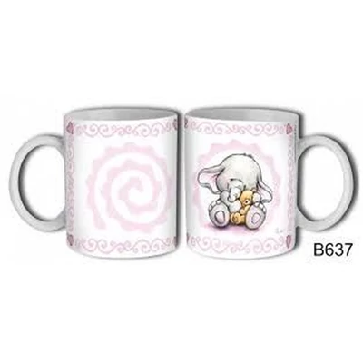 Bögre - Elefánt Macival