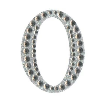 Öntapadós szám - Ezüst 0