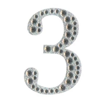 Öntapadós szám - Ezüst 3