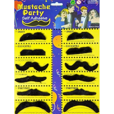 Bajusz - 12 féle fekete